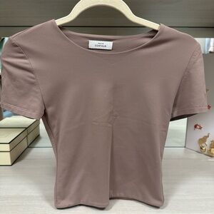 Babaton Tan Crop Top from Aritzia
